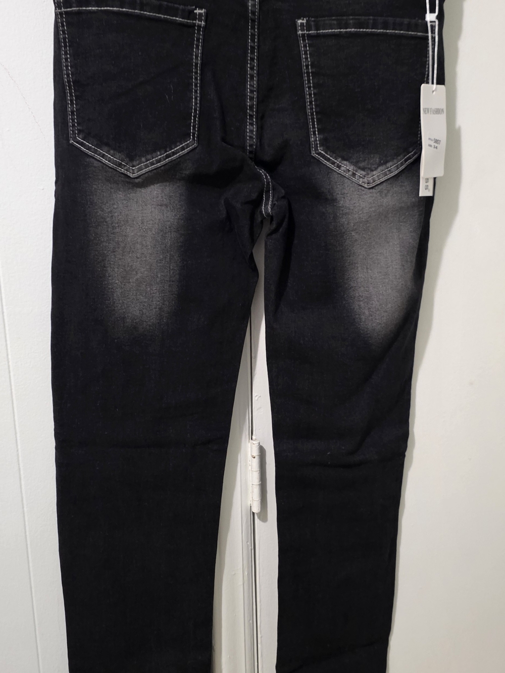 Black Faded Skinny Jeans